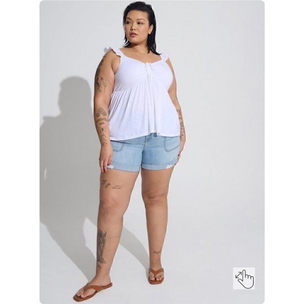 Torrid 5 Inch Vintage Stretch Mid-Rise Short Size 18 - Picture 2 of 10